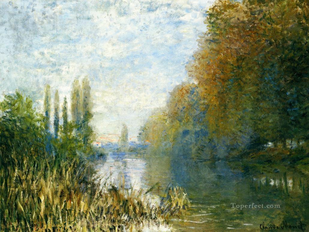 The Banks of The Seine in Autumn Claude Monet Oil Paintings